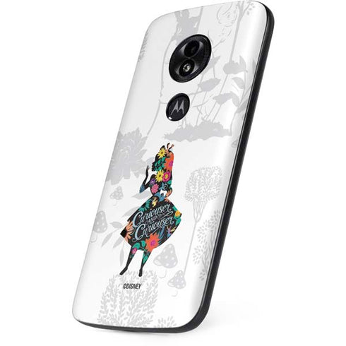 Disney Alice in Wonderland (animated) Silhouette Curiouser and Curiouser Moto E5 Play Skin